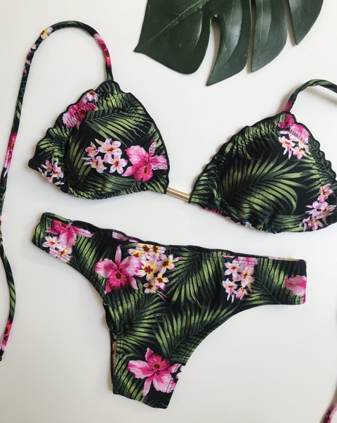 Riple preto folhagens divas