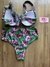 Imagem do Meia taça verde florido/calcinha hot pants
