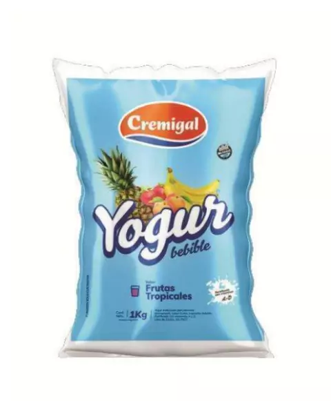 YOGUR CREMIGAL ENTERO FRUTAS TROPICALES 1L