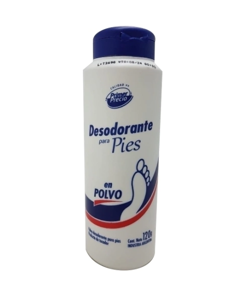 POLVO DESODORANTE PARA PIES PRIMER PRECIO 120G