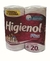 PAPEL HIGIENICO HIGIENOL PLUS DOBLE HOJA 4X20M