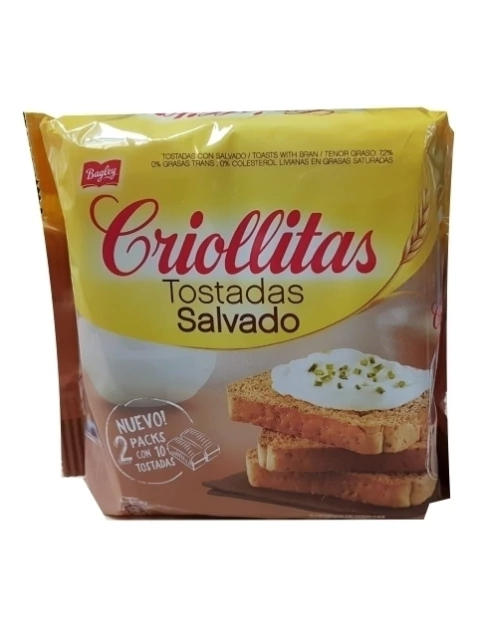 TOSTADAS SALVADO CRIOLLITAS 195G