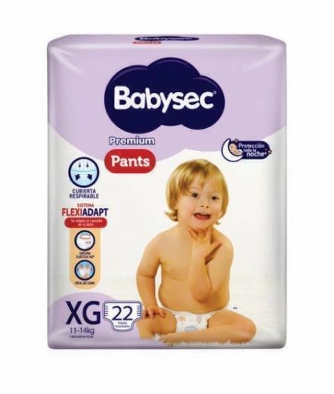PANTS DESCARTABLES BABYSEC PREMIUM XG22