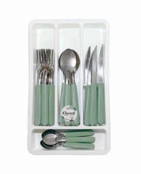 JUEGO CUBIERTOS CAROL 24 PIEZAS