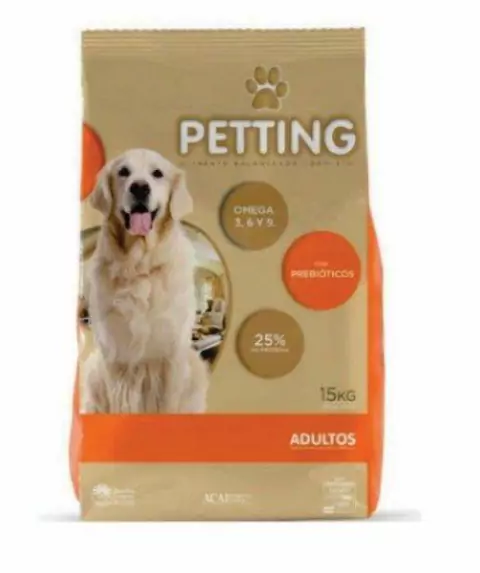 ALIMENTO PARA PERROS ADULTOS PETTING 15KG