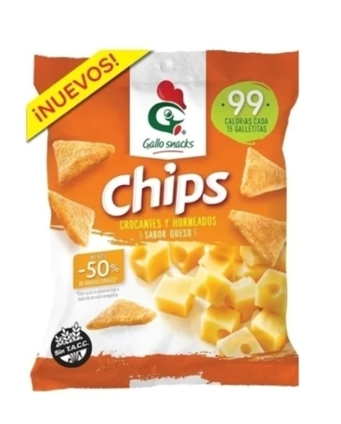 BIZCOCHOS DE ARROZ CHIPS QUESO GALLO 150G