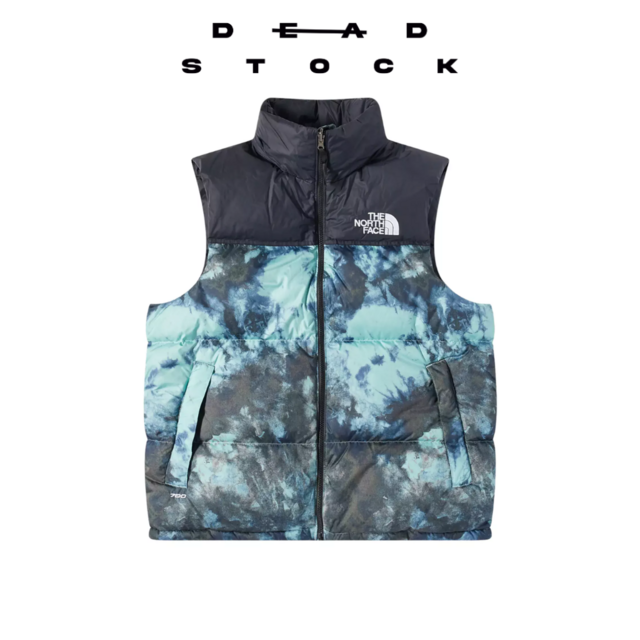 The North Face Printed 1996 Retro Nuptse Vest Wasabi Ice Dye thumbnail 2