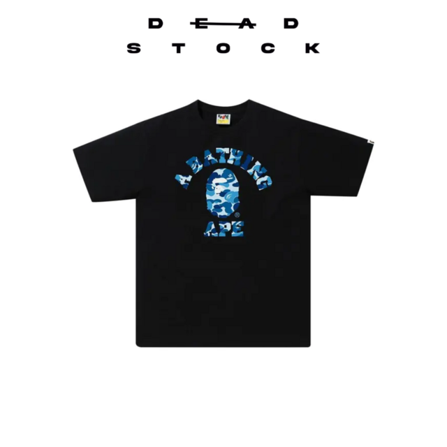 Bape Women'S Abc Camo College Tee Black Blue thumbnail 2