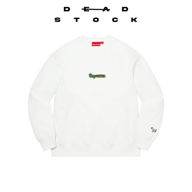 Supreme Gonz Logo Crewneck White thumbnail 2