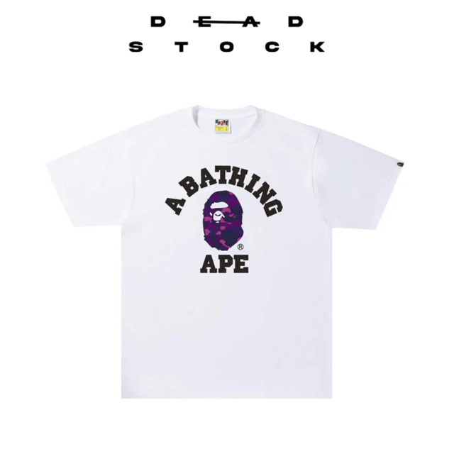 Bape Color Camo College Tee White/Purple thumbnail 2