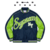 Supreme Contrast Script Varsity Jacket Navy