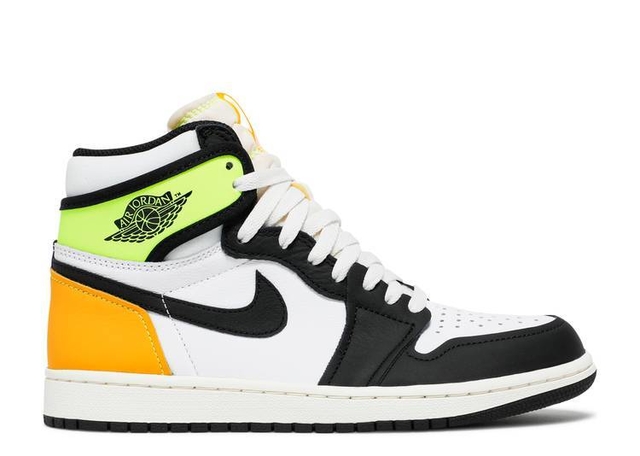 Jordan 1 Retro High White Black Volt University Gold thumbnail 2