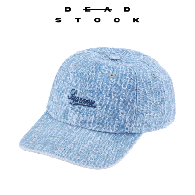 Supreme Needle Punch Denim 6-Panel Blue thumbnail 2