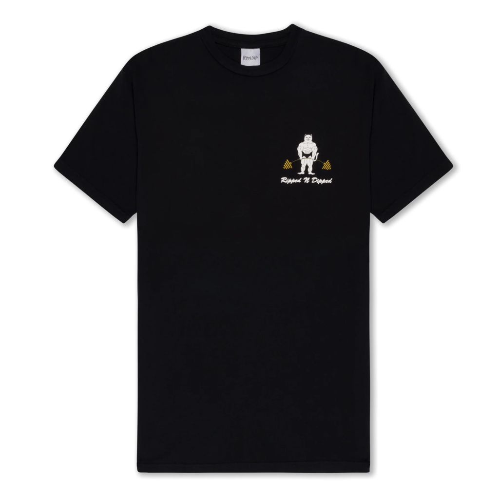 T-Shirt Ripped N Dipped Tee (Black) Gym thumbnail 3