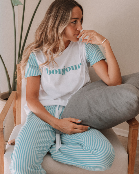 Pijama Bonjour verde - comprar online