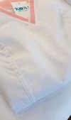 Casaca Lisa Blanca c rosa