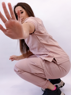 Pantalon Cargo rosa viejo