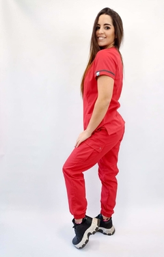 Pantalon cargo Rojo