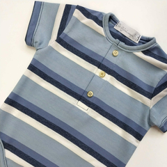 Body rayado con cartera azulino - comprar online