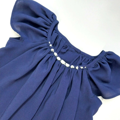 Blusa Azul Bordada - comprar online