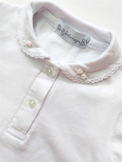 Body Cuello Baby Bordado blanco - Ines Meyer - Tienda Online