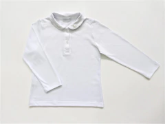 Remera Cuello Baby Bordado blanca - comprar online
