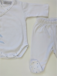 Conjunto body y ranita liso con estrellitas - Ines Meyer - Tienda Online