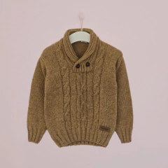 Sweater Smocking camel