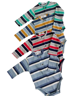 Body Rayado con Cartera verde - Ines Meyer - Tienda Online