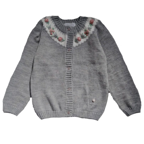 Americana guarda bordada CON ROSA