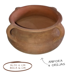 Imagen de Maceta tinaja de barro artesanal