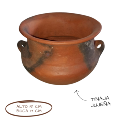 Maceta tinaja de barro artesanal - comprar online