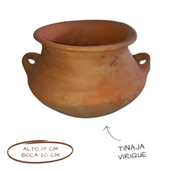 Maceta tinaja de barro artesanal - Nuevo Vivero Hanasono