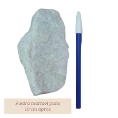 Piedra puño marmol blanco - Grande - comprar online