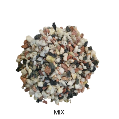 Piedra marmolina de 2,5 a 5 Mm. Bolsa de 10 Kg