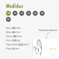 Maceta de barro Icono Pintada / Esmaltada N° 8 - comprar online