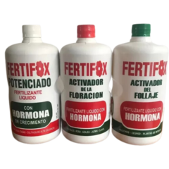Combo fertilizantes Fertifox (Follaje + Potenciado + Floracion x 1 Litro) - tienda online