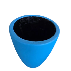 Maceta de fibrocemento cono moderno pintada en internet