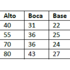 Maceta de fibrocemento - cono moderno en internet