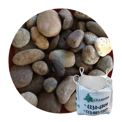 Piedra canto rodado de rio Mendoza en bolson de m³