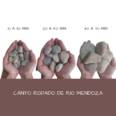 Piedra canto rodado de rio de mendoza - comprar online