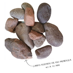 Piedra canto rodado de rio de mendoza - comprar online