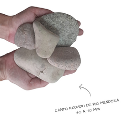 Piedra canto rodado de rio de mendoza