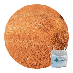 Piedra granza ceramica roja en bolson big bag