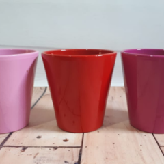 Maceta de barro Icono Pintada / Esmaltada N° 10 - tienda online