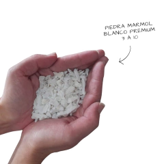 Piedra marmol blanco premium - tienda online