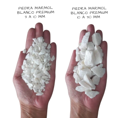 Piedra marmol blanco premium - Nuevo Vivero Hanasono