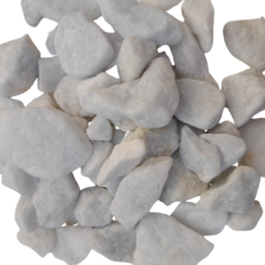 Piedra marmol semirolado Blanco en Bolson big bag - comprar online