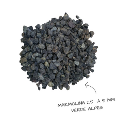 Piedra marmolina de 2,5 a 5 Mm. Bolsa de 3 Kg