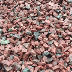 Piedra granza Granito Rojo Sierra chica bolsa por 25 kg - tienda online